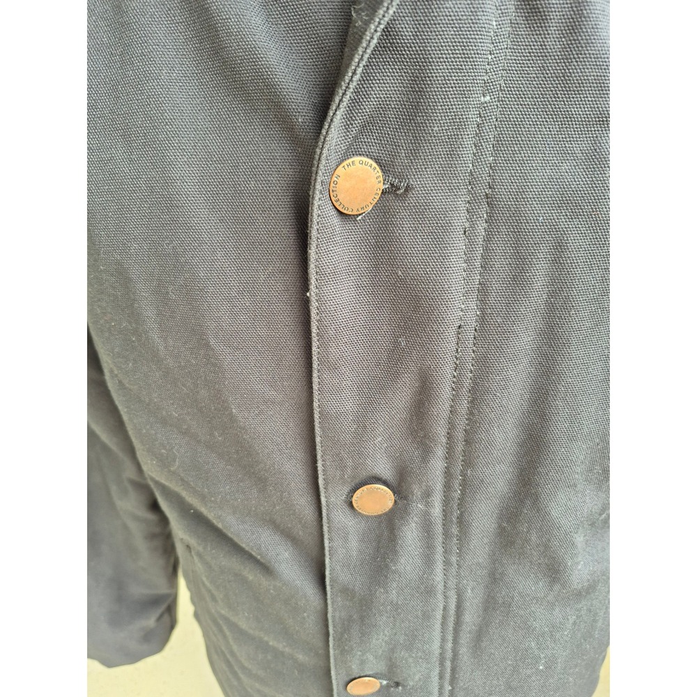 RPM West Quarter Century Collection Mens Gray Canvas Workwear Jacket Chore Large - Picture 6 of 14